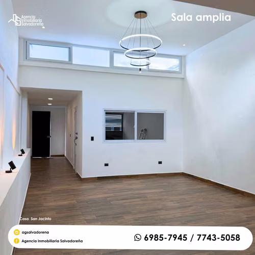 Se vende casa en San Jacinto San Salvador, céntrica  y grande de un solo nivel - Imagen 17