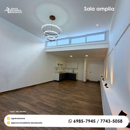 Se vende casa en San Jacinto San Salvador, céntrica  y grande de un solo nivel - Imagen 2