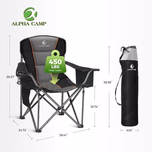  Silla plegable de camping sobredimensionada (Oversized)  - Imagen 1