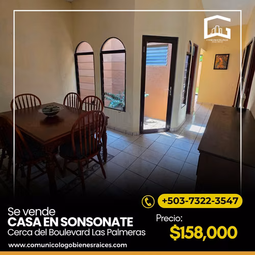 Casa en venta en Residencial Privada Cerca de Bulevar Palmeras Sonsonate  - Imagen 4