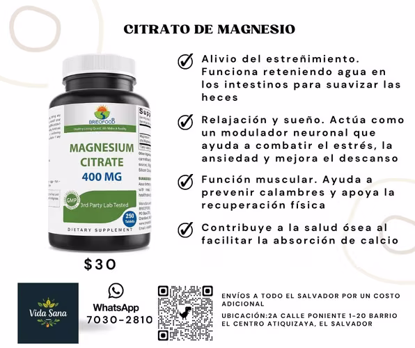 Citrato de Magnesio