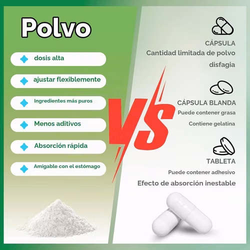 Polvo de glicinato de magnesio con sabor a frambuesa - Imagen 5