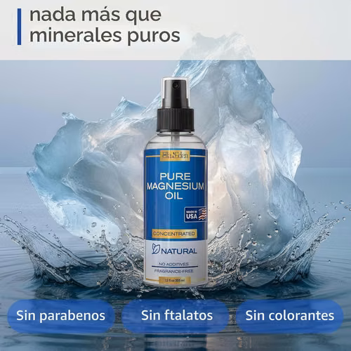 Spray de aceite de magnesio puro, magnesio tópico de 12 onzas para pies, sueño, relajación muscular, calambres en las pi - Imagen 6