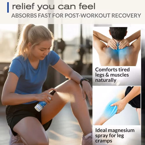 Spray de aceite de magnesio puro, magnesio tópico de 12 onzas para pies, sueño, relajación muscular, calambres en las pi - Imagen 8