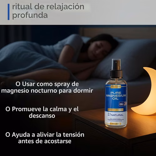 Spray de aceite de magnesio puro, magnesio tópico de 12 onzas para pies, sueño, relajación muscular, calambres en las pi - Imagen 7