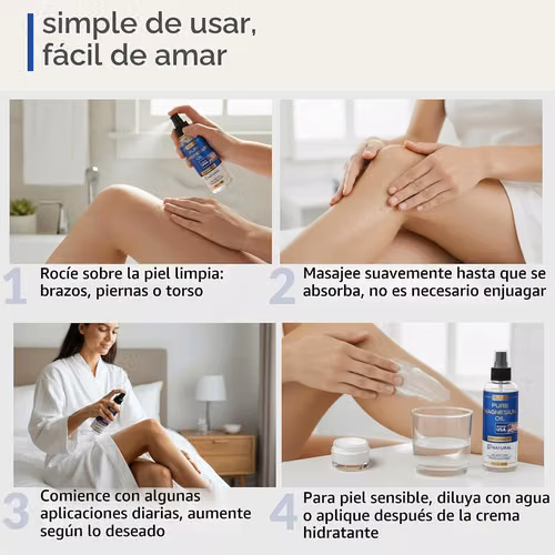 Spray de aceite de magnesio puro, magnesio tópico de 12 onzas para pies, sueño, relajación muscular, calambres en las pi - Imagen 4