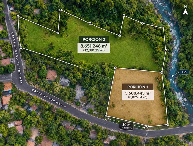 Terreno de 2.8 manzanas en zona de Nuevo Cuscatlan en venta - Imagen 3