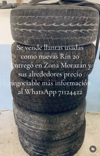 Son cuatro llantas con sus Rines # 20 usadas como nuevas  - Imagen 2