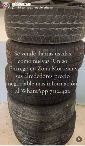 Son cuatro llantas con sus Rines # 20 usadas como nuevas 