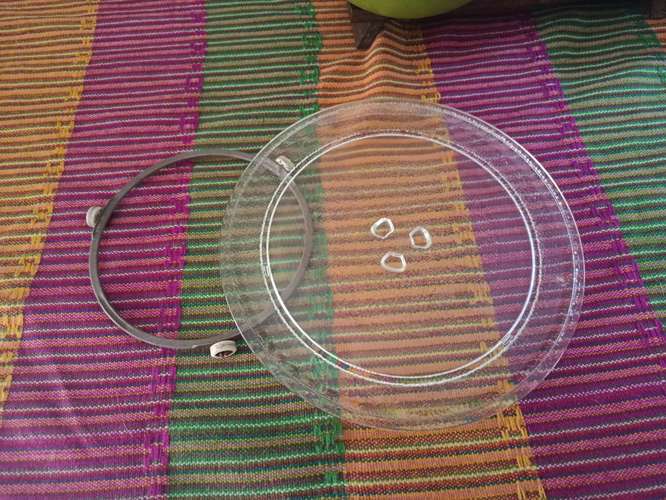 Plato más eje para microondas standar 