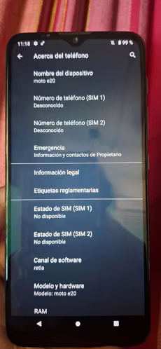 Moto e20 en perfecto estado! DUOS - Imagen 3