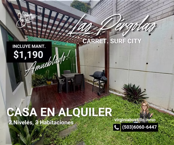 LAS PÉRGOLAS, Casa en Alquiler, AMUEBLADA