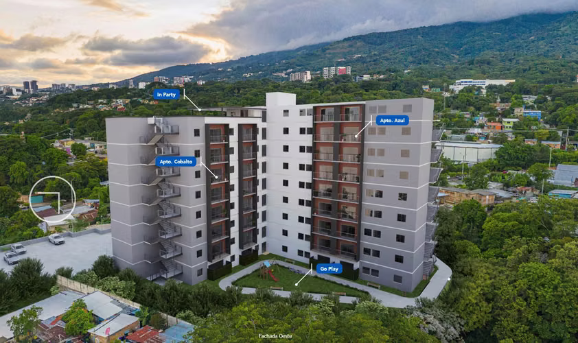 EN ALQUILER / Piso Intermedio Apto. en  Índigo Masferrer – ZONA ACCESIBLE DE SAN SALVADOR.