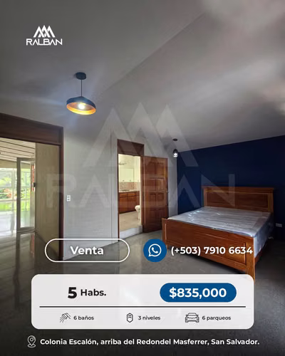 Casa para Alojamientos: Hotel, Hostal o Aribnb. 5 habitaciones con baño. Colonia Escalón, San Salvador. - Imagen 2