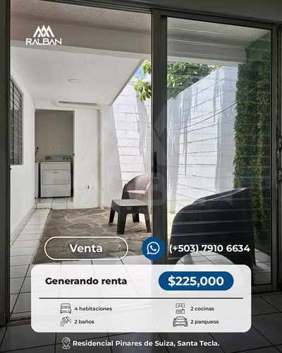 Casa para Inversión, dos niveles que se alquilan por separado, generando renta ya. Santa Tecla, La Libertad. - Imagen 5