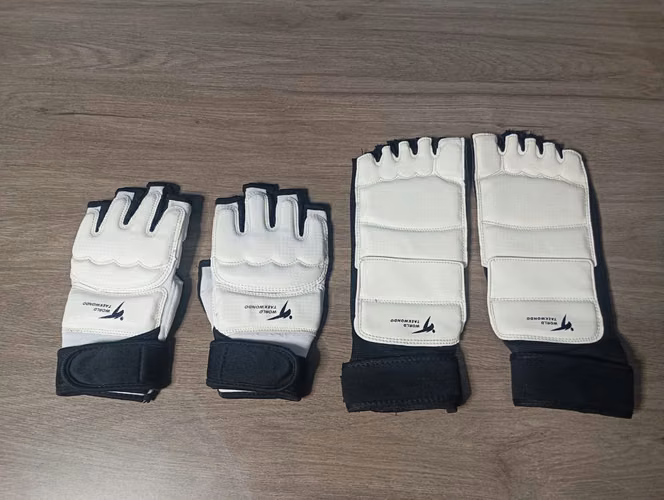 Set de guantes y empeineras de taekwondo - Talla XL
