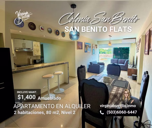 Apartamento AMUEBLADO en Alquiler, SAN BENITO FLATS