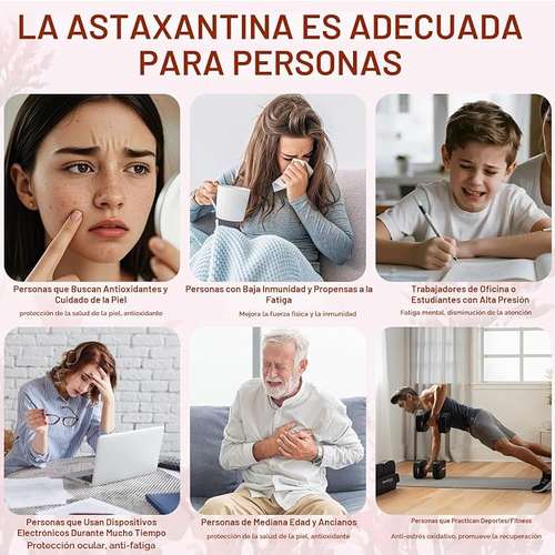 Astaxantina 12mg Suplementos antioxidantes, 240 cápsulas blandas - Imagen 6