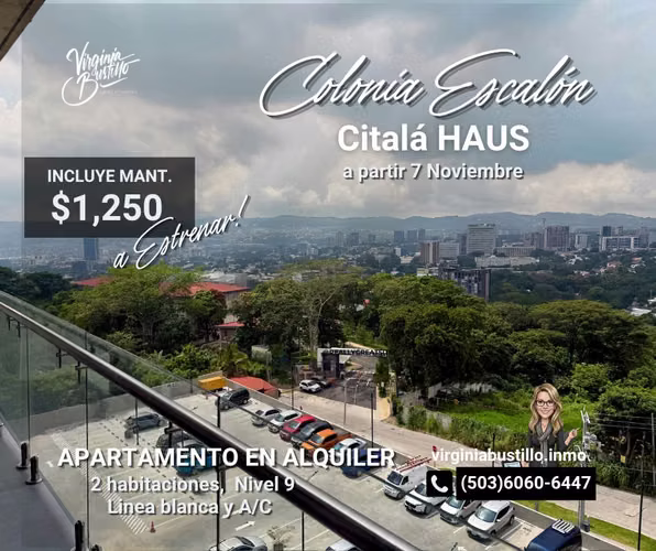 COLONIA ESCALÓN, Apartamento a ESTRENAR EN ALQUILER, Citalá HAUS