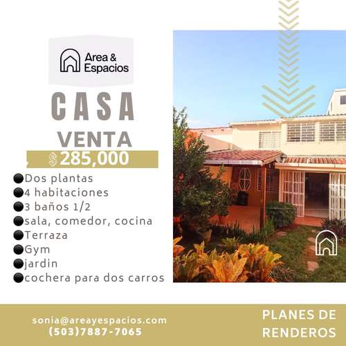 SE VENDE CASA EN PLANES DE RENDEROS