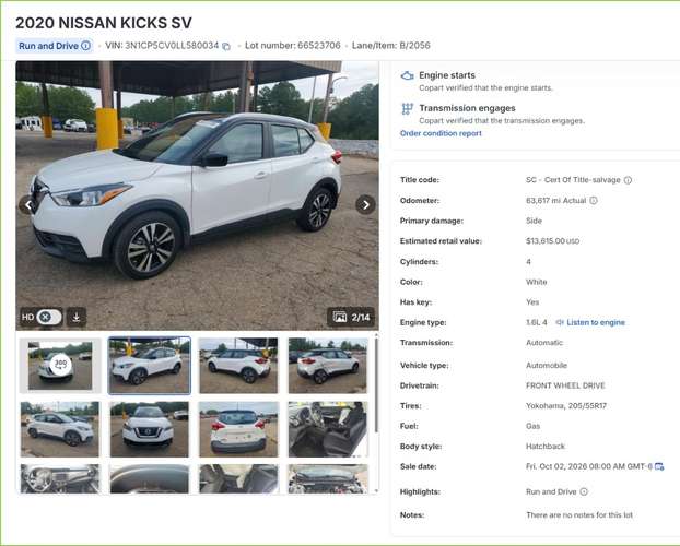 NISSAN KICKS SV 2020 - Imagen 2