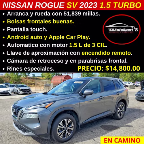 NISSAN ROGUE SV 2023 1.5 TURBO