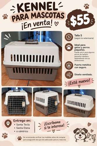  Kennel para mascotas talla S — $55