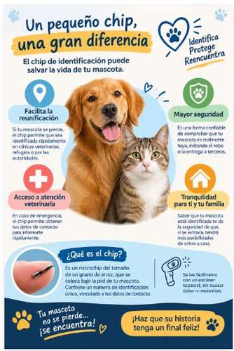 Colocacion de Chip para Mascotas.