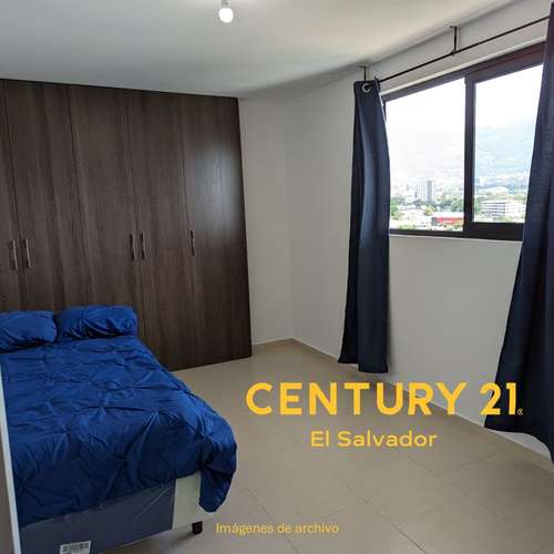Se alquila apartamento de 3 dormitorios y en último nivel, en Colonia San Francisco, San Salvador
