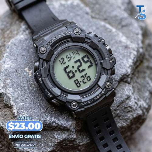 RELOJ DIGITAL PARA HOMBRE, RESISTENTE AL AGUA, "ENVIO GRATIS".