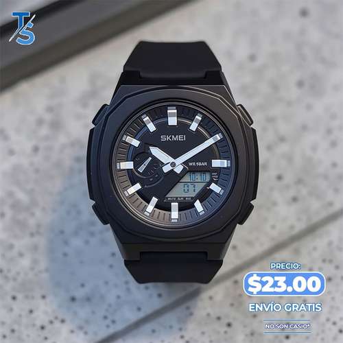 RELOJ DIGITAL DOBLE, UNISEX, HORA RESISTENTE AL AGUA, "ENVIO GRATIS"