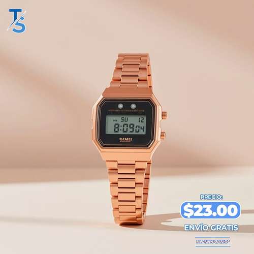 RELOJ DIGITAL PARA MUJER, RESISTENTE AL AGUA, "ENVIO GRATIS".