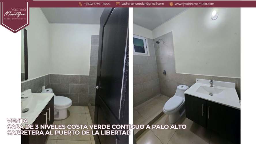 Casa de 3 niveles Costa Verde Carretera al Puerto de La Libertad en Venta