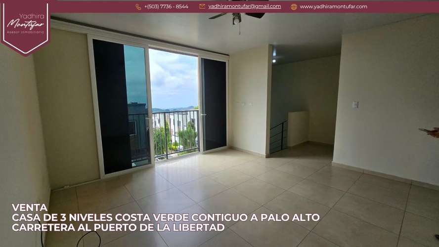 Casa de 3 niveles Costa Verde Carretera al Puerto de La Libertad en Venta