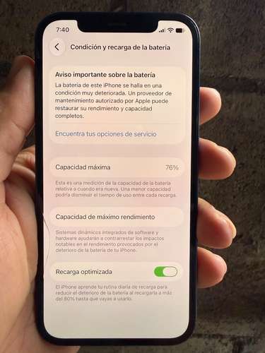 Vendo IPhone 12 Blue de 256gb en buen estado - Imagen 6