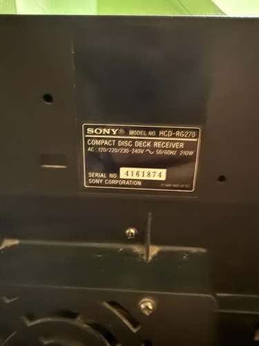Vendo Cabezal de Equipo de Sonido Sony Genezi en Buen Estado Funcional - Imagen 6