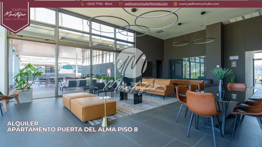 Apartamento Amoblado en Puerta del Alma en nivel 8, en alquiler!