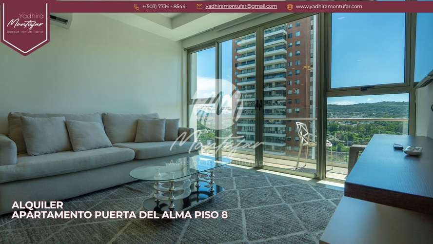 Apartamento Amoblado en Puerta del Alma en nivel 8, en alquiler!