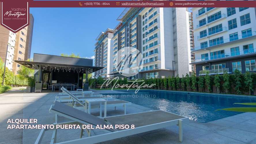 Apartamento Amoblado en Puerta del Alma en nivel 8, en alquiler!
