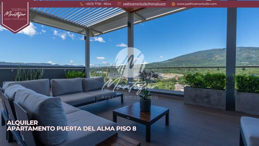 Apartamento Amoblado en Puerta del Alma en nivel 8, en alquiler!