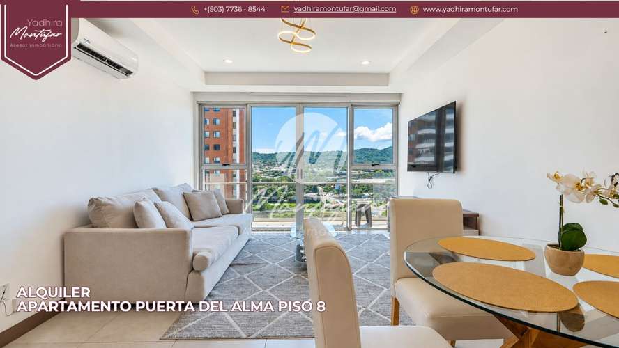 Apartamento Amoblado en Puerta del Alma en nivel 8, en alquiler!