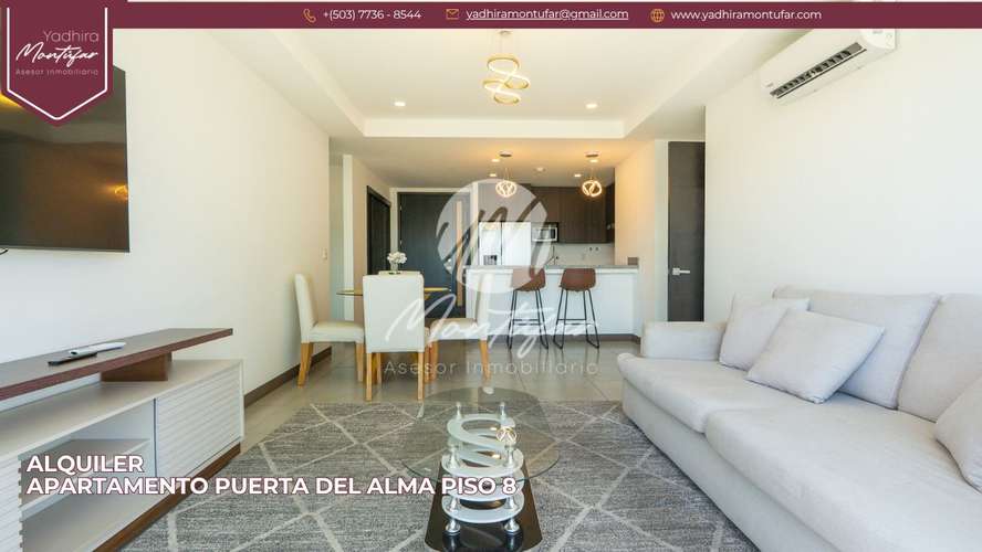Apartamento Amoblado en Puerta del Alma en nivel 8, en alquiler!