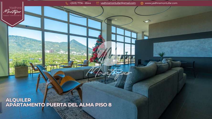 Apartamento Amoblado en Puerta del Alma en nivel 8, en alquiler!