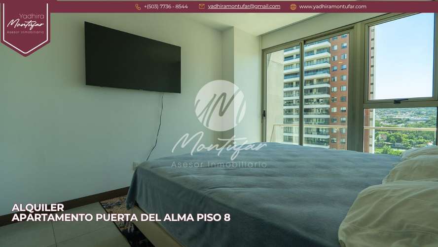 Apartamento Amoblado en Puerta del Alma en nivel 8, en alquiler!