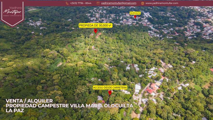 Propiedad campestre en alquiler en Villa María, Olocuilta, La Paz, El Salvador. - Imagen 2