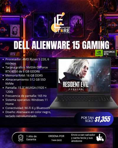 LAPTOP DELL ALIENWARE 15 GAMING