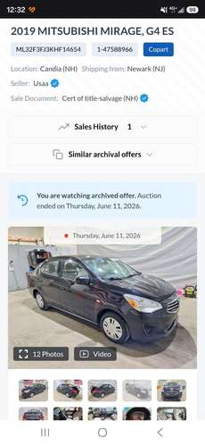 MITSUBISHI MIRAGE G4 2019 