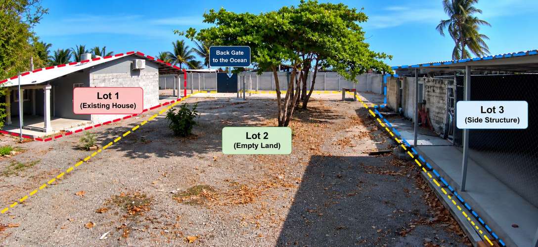 Casa Frente al Mar de 3 Habitaciones con Amplio Terreno – Playa San Marcelino