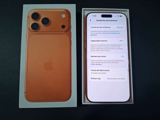 Iphone 17 pro max como nuevo 96% bateria  