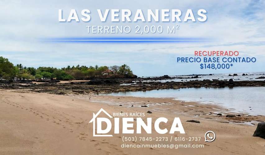 TERRENO EN LAS VERANERAS, COMPLEJO DE PLAYA PRIVADO, ACAJUTLA, PUNTA REMEDIOS, LOS COBANOS, CERCA SALINITAS Y DECAMERON
